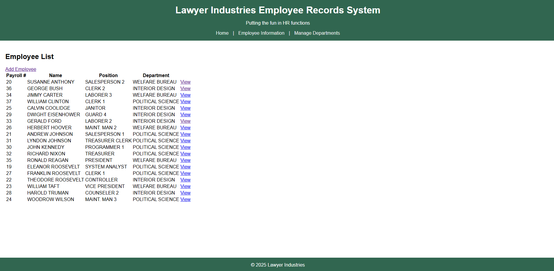 Memory Game Screenshot